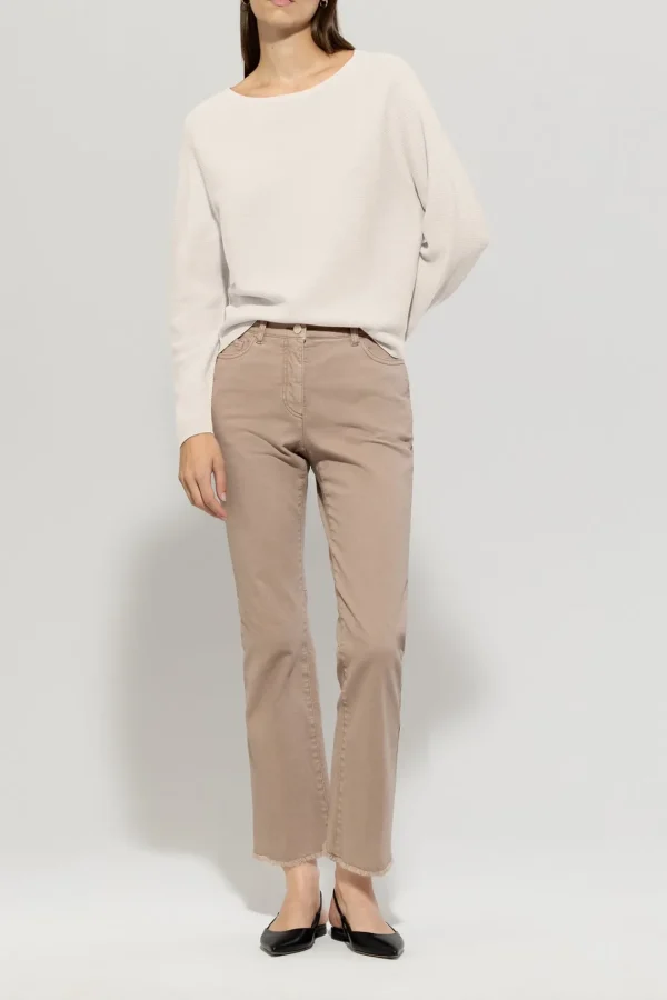 LUISA CERANO Cream Sweater
