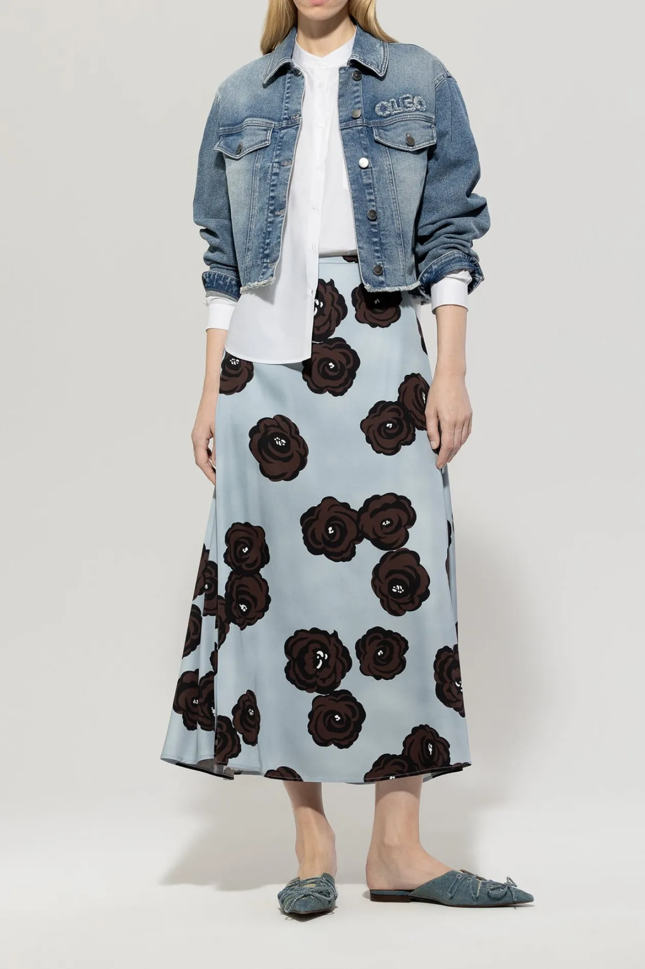 luisa_cerano_floral_print_0.webp LUISA CERANO Floral Print Skirt