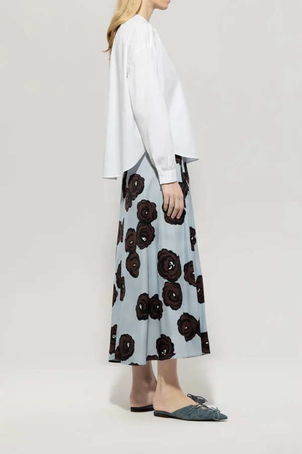 LUISA CERANO Floral Print Skirt