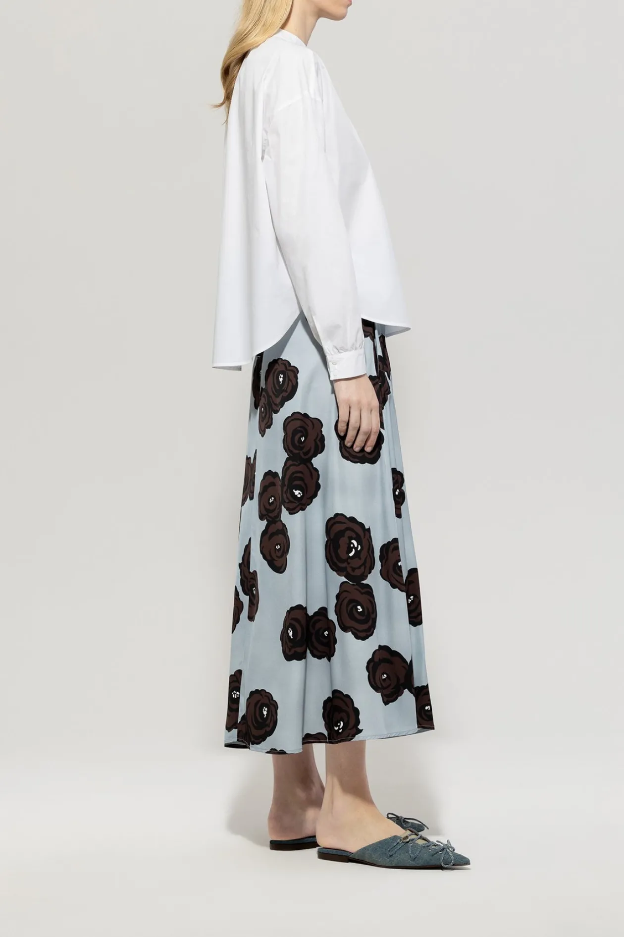 luisa_cerano_floral_print_1.webp LUISA CERANO Floral Print Skirt