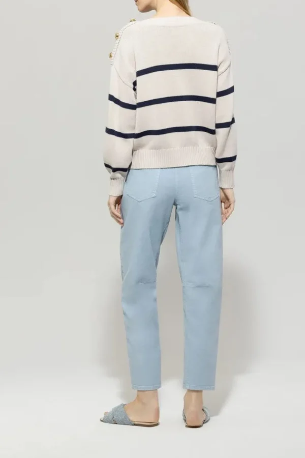 LUISA CERANO Light Blue Loose-Leg Jeans