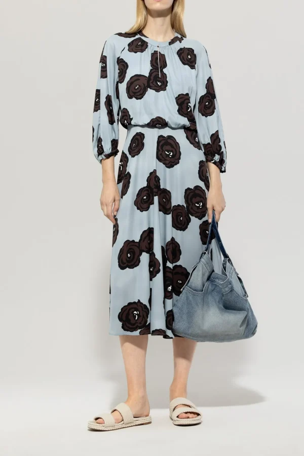 LUISA CERANO Maxi Dress With Flower Print