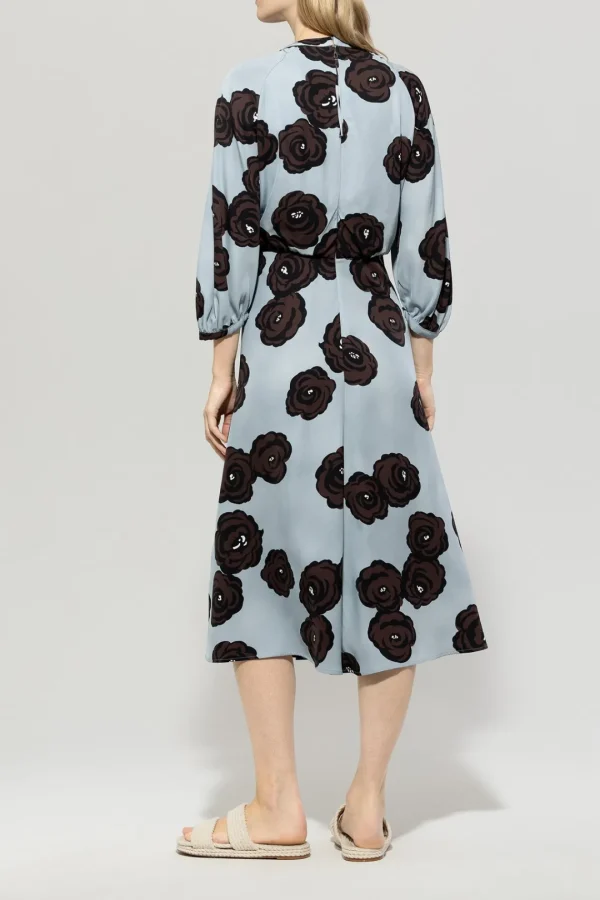 LUISA CERANO Maxi Dress With Flower Print