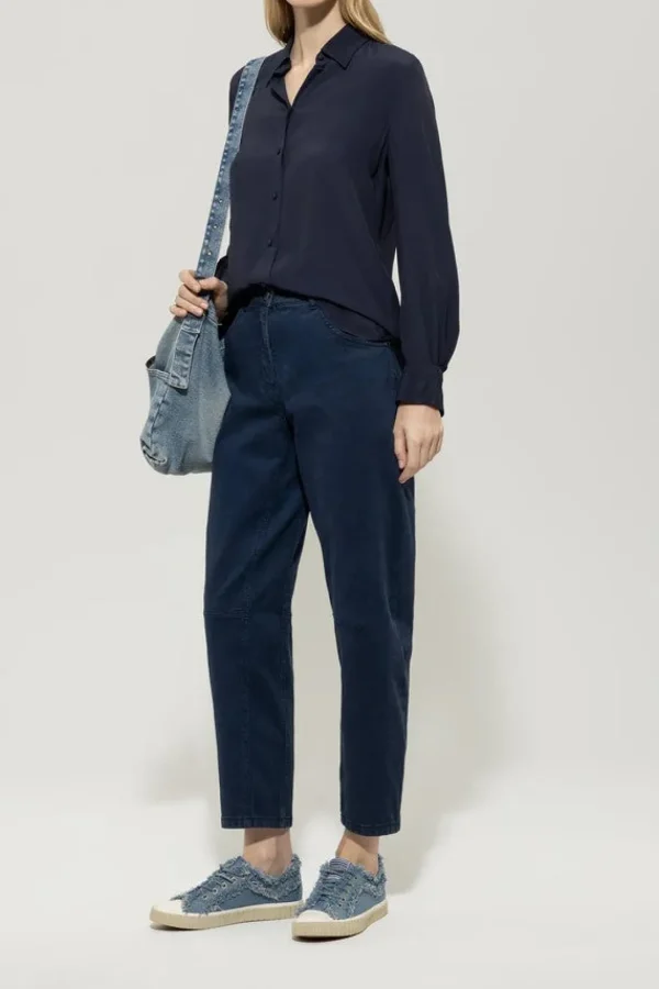 LUISA CERANO Navy Loose-Leg Jeans