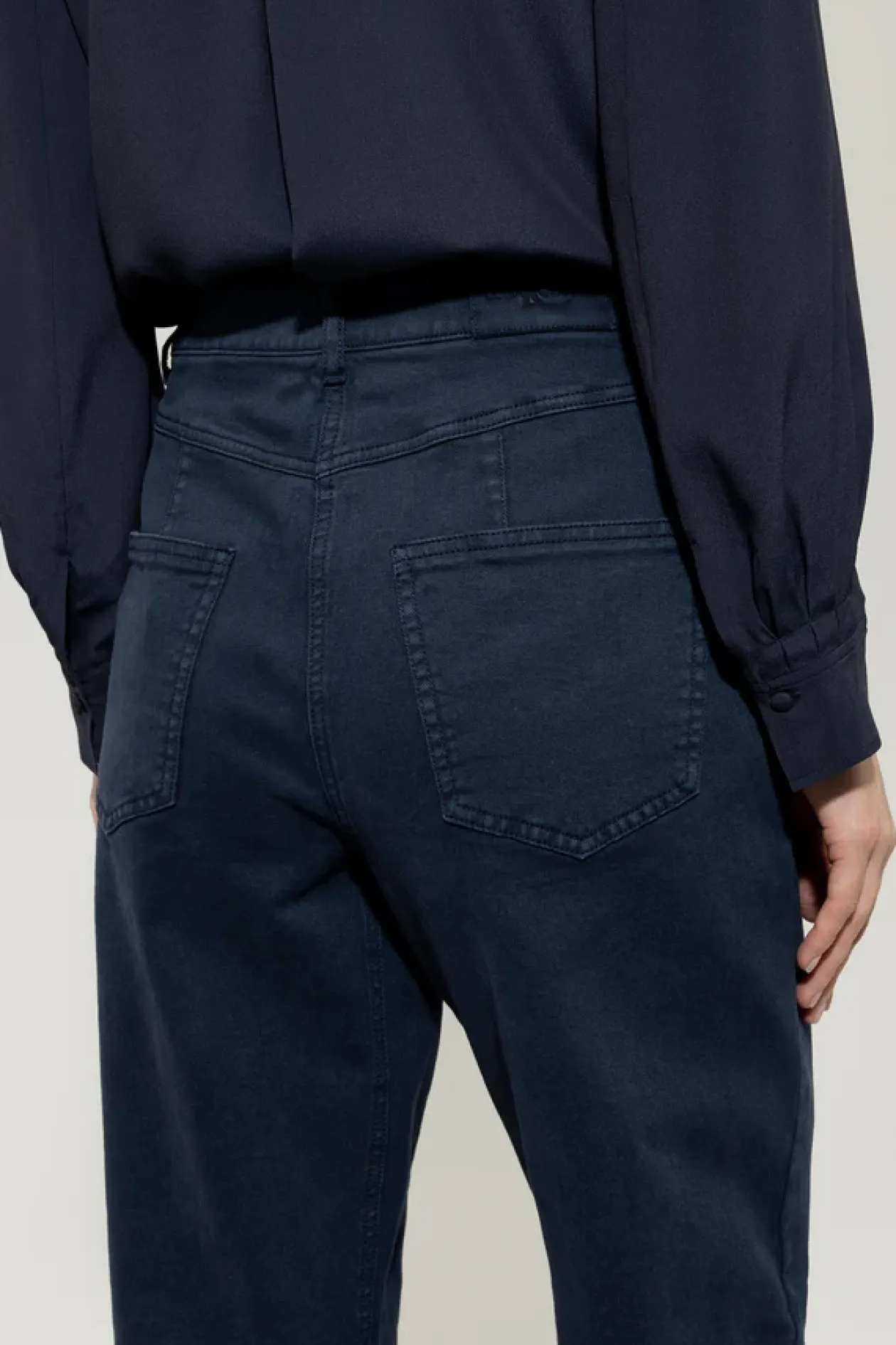 luisa_cerano_navy_loosele_1.webp LUISA CERANO Navy Loose-Leg Jeans