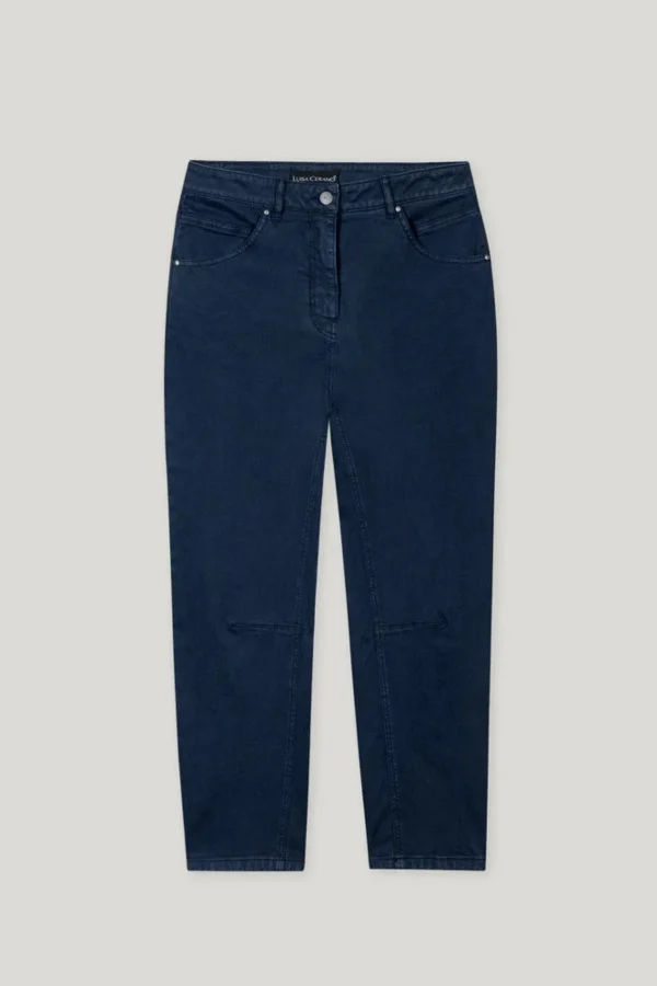 LUISA CERANO Navy Loose-Leg Jeans