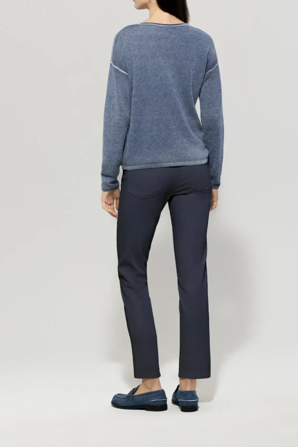 LUISA CERANO Navy Trousers