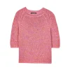 LUISA CERANO Pink & Orange Knitted top
