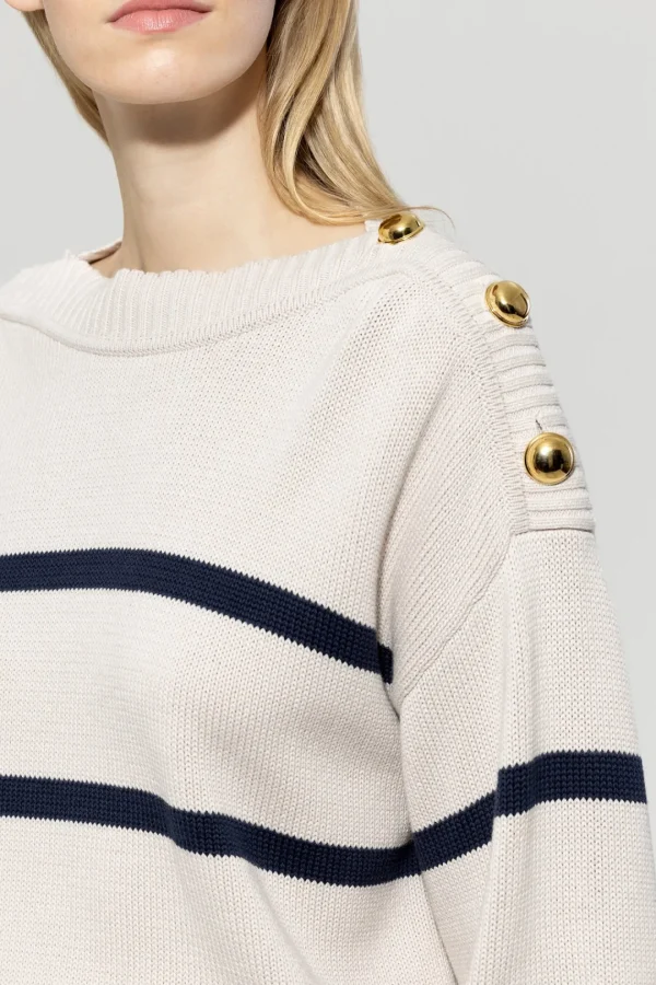 LUISA CERANO Striped Sweater