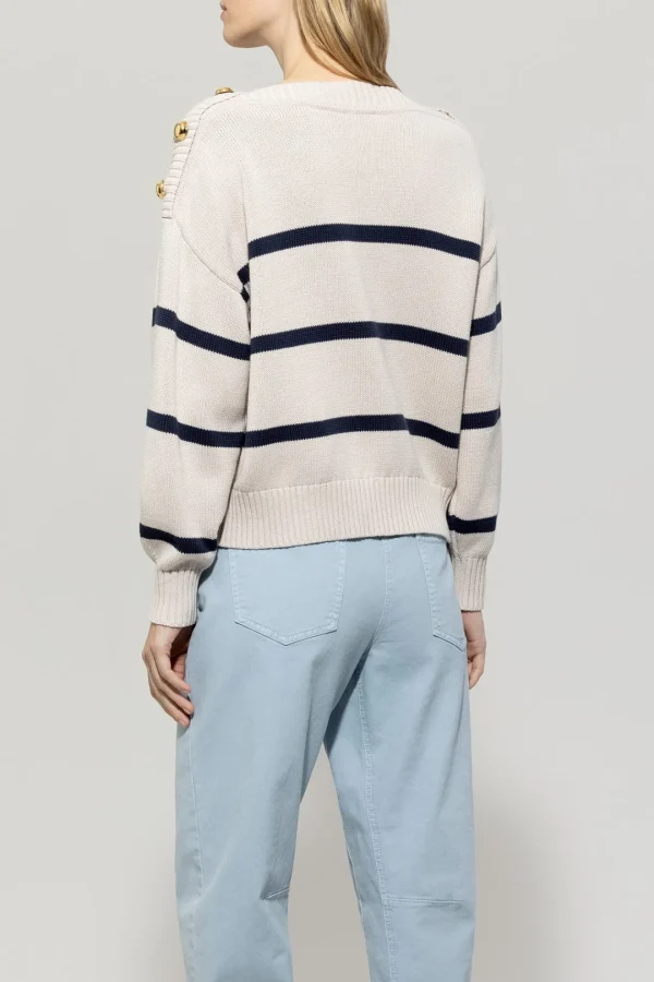 LUISA CERANO Striped Sweater