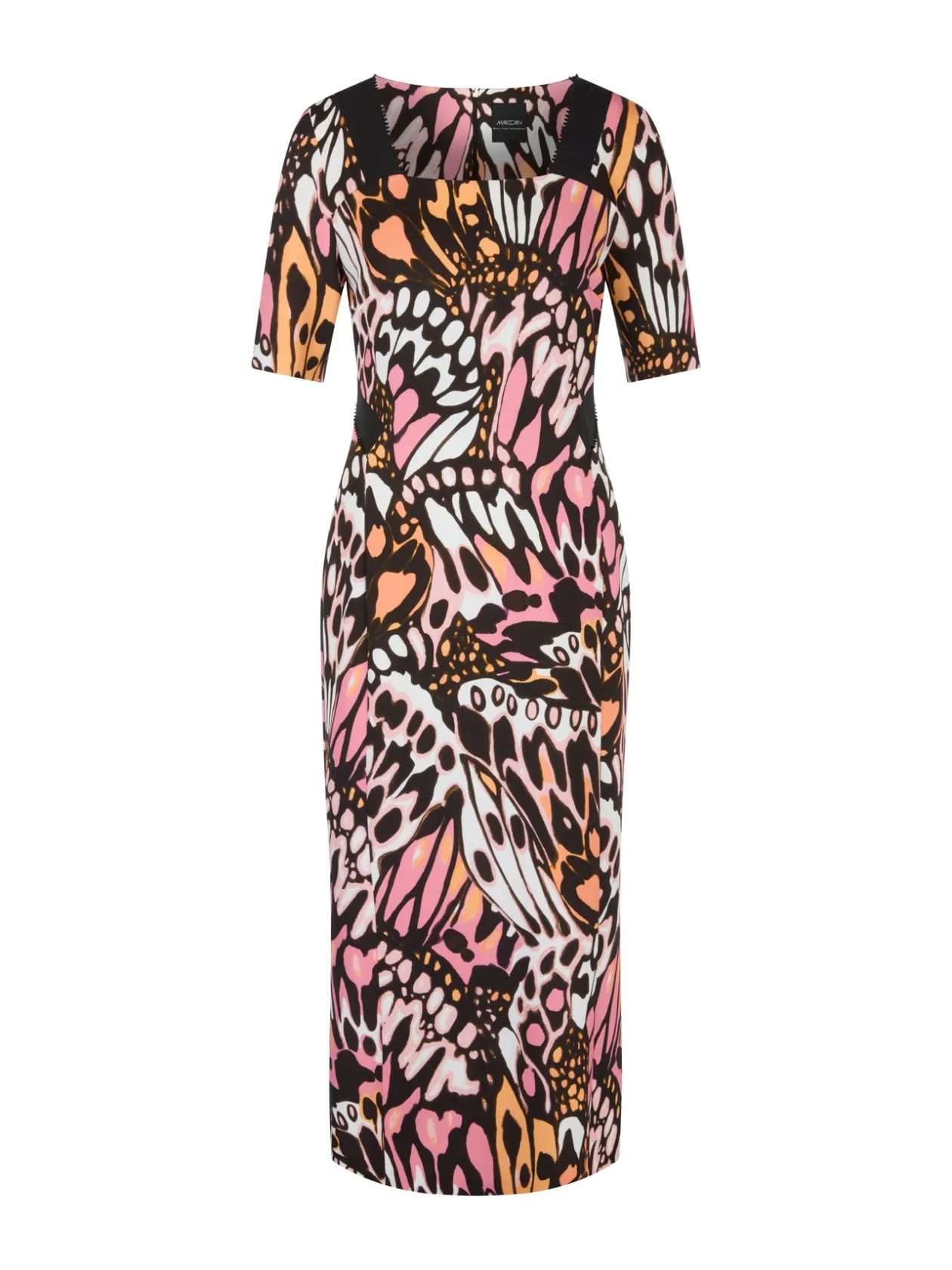 marc_cain_black_dress_wit_6.webp MARC CAIN Black Dress With Colourful Butterfly Design