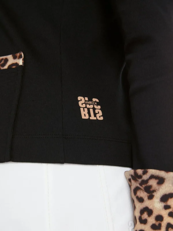 MARC CAIN Black Zip-up Jacket