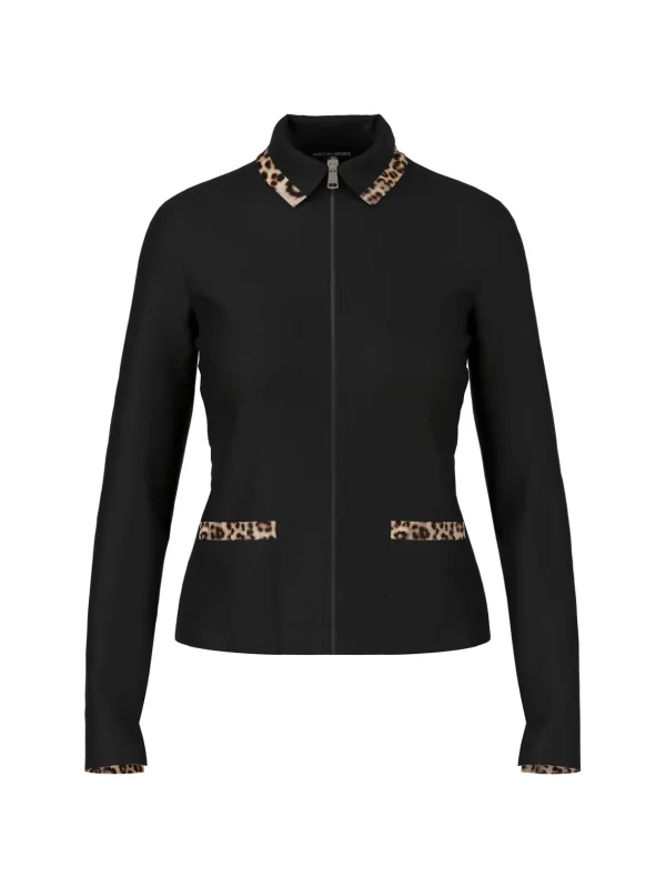 MARC CAIN Black Zip-up Jacket