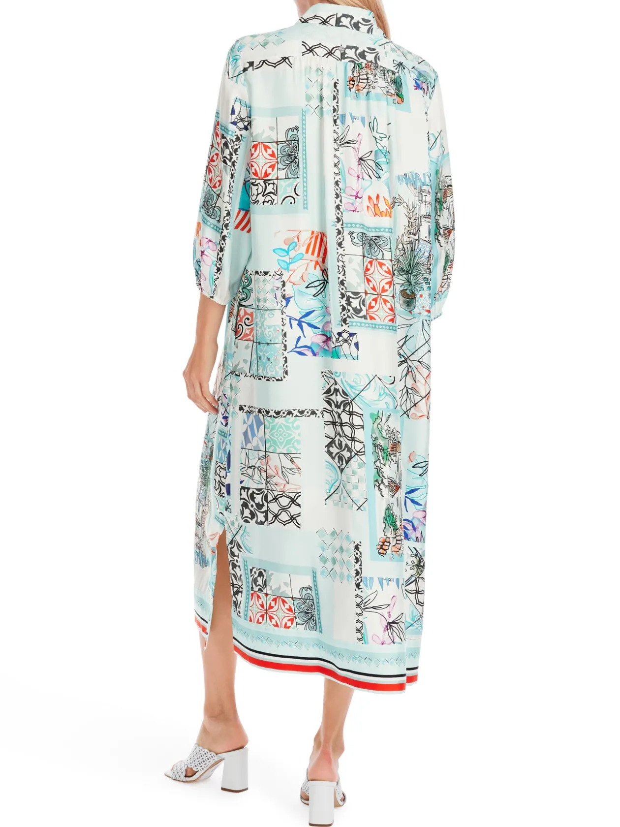 marc_cain_blue_patterned__2.webp MARC CAIN Blue Patterned Dress