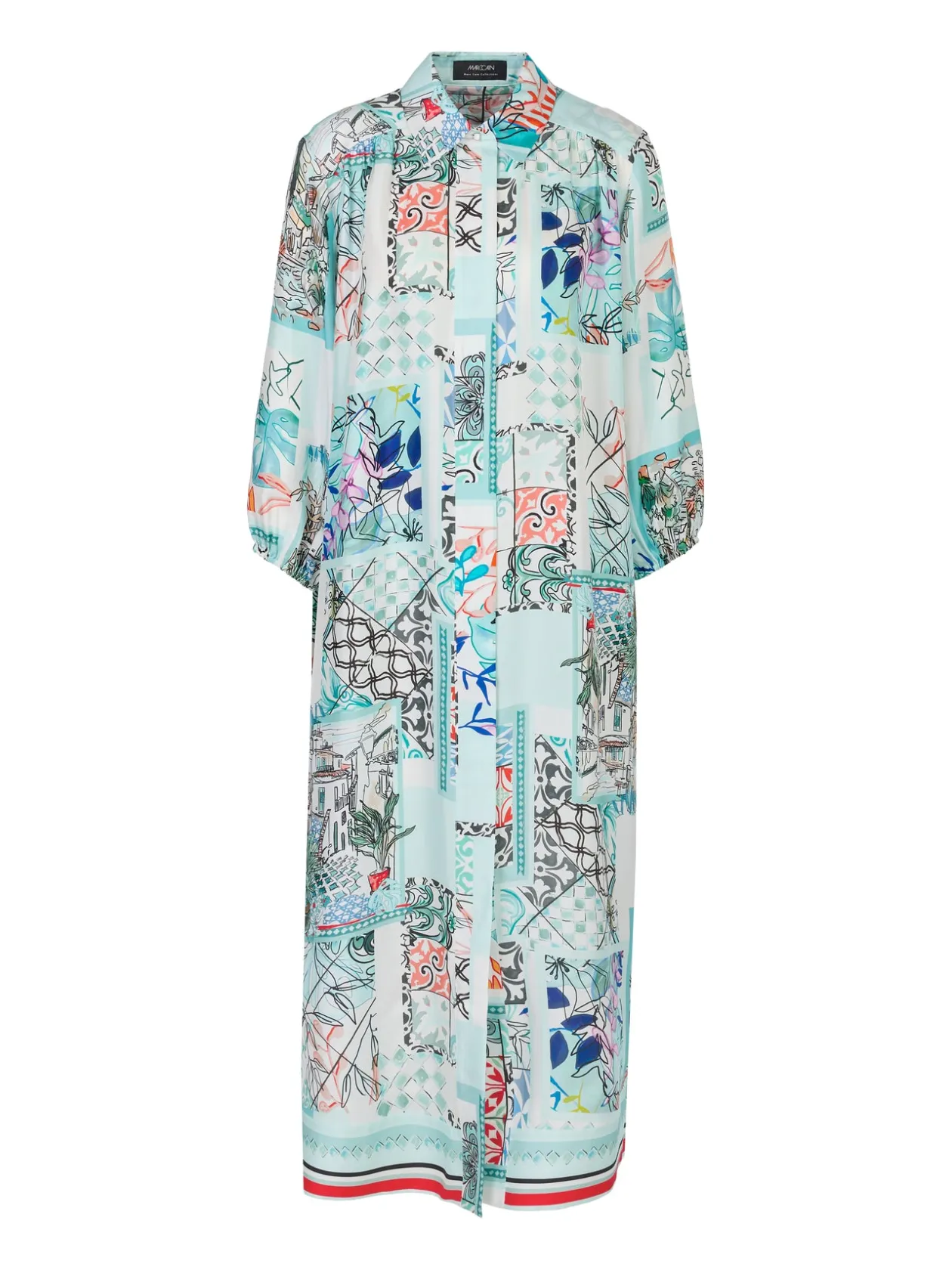 marc_cain_blue_patterned__4.webp MARC CAIN Blue Patterned Dress