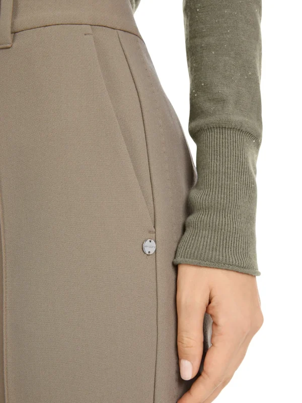 MARC CAIN Brown Cropped Length Trousers