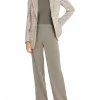 MARC CAIN Dark Beige slip-on trousers