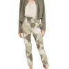 MARC CAIN Floral Sydney scuba jersey trousers