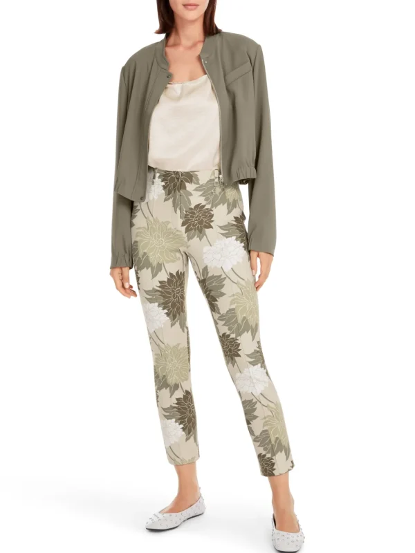 MARC CAIN Floral Sydney scuba jersey trousers
