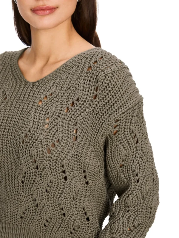 MARC CAIN Khaki Green Sweater
