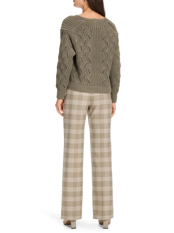 MARC CAIN Khaki Green Sweater