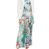 MARC CAIN Leaf Printed Skirt