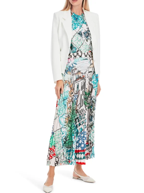 MARC CAIN Leaf Printed Skirt
