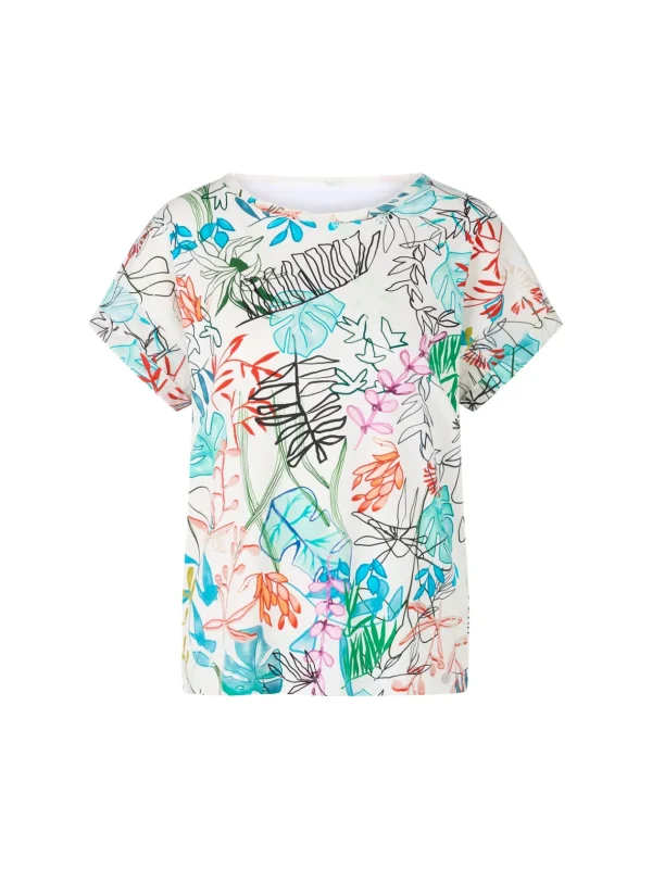 MARC CAIN Leaf Printed T-shirt
