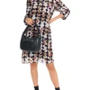 MARC CAIN Navy Dress With Hearts