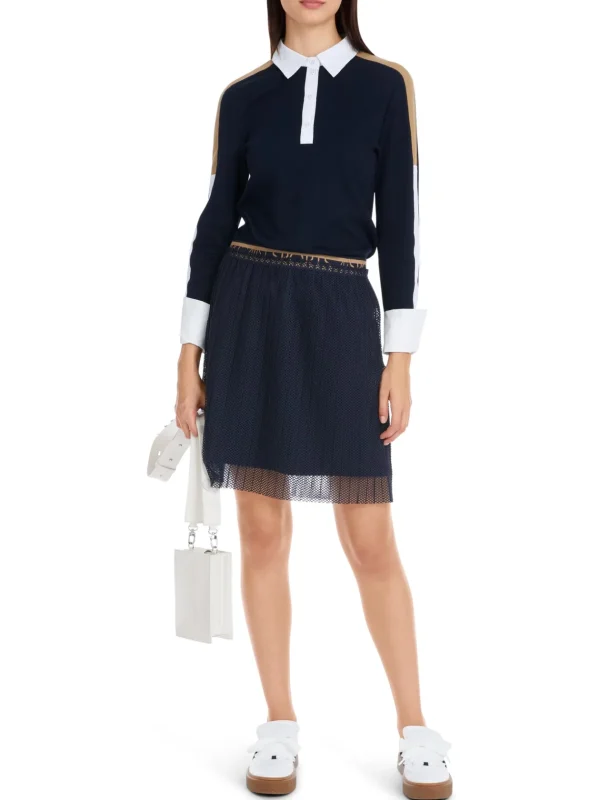 MARC CAIN Navy Polo-Shirt