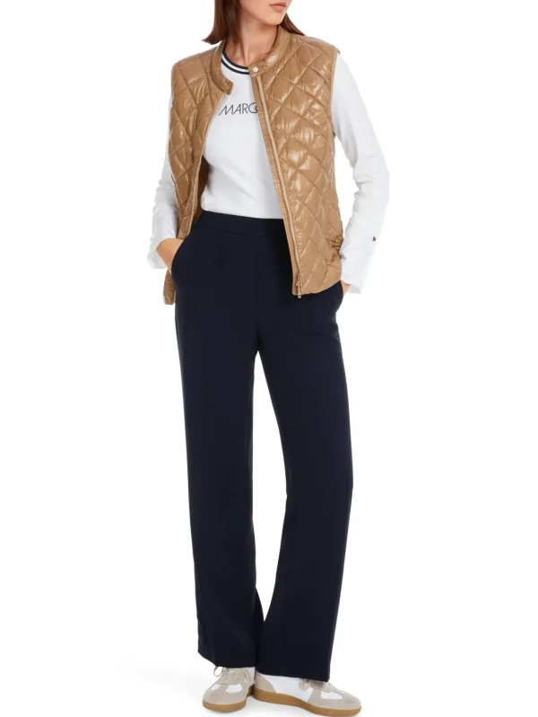 MARC CAIN Navy Pull-Up Trousers