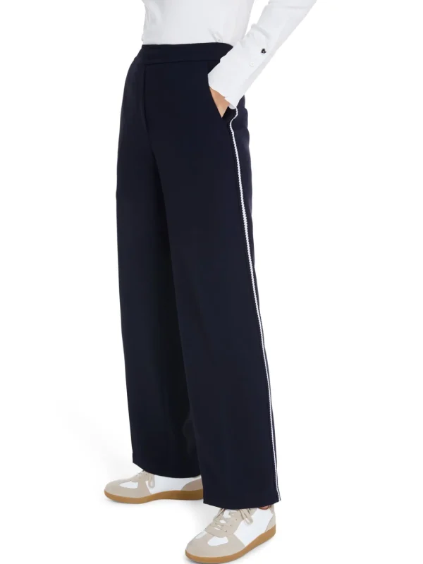 MARC CAIN Navy Pull-Up Trousers