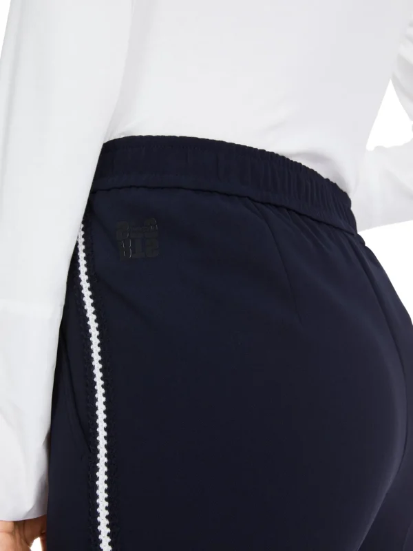 MARC CAIN Navy Pull-Up Trousers