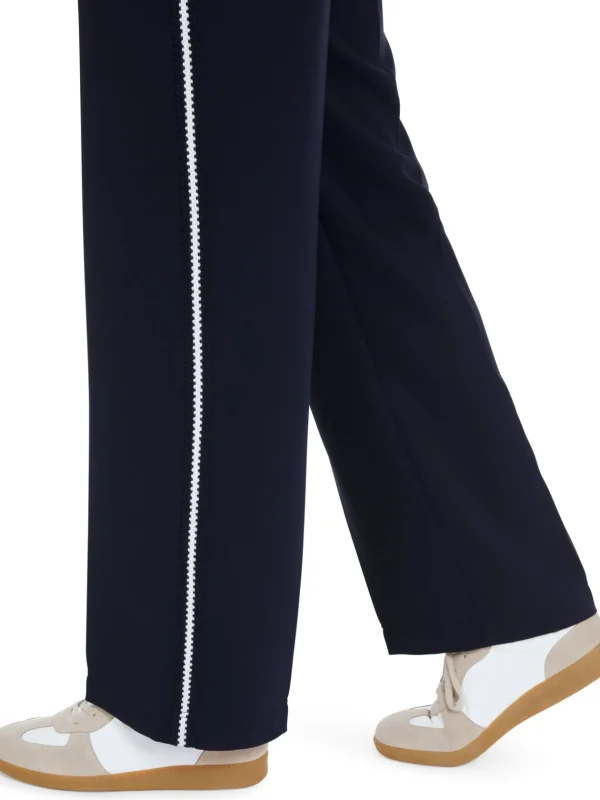 MARC CAIN Navy Pull-Up Trousers