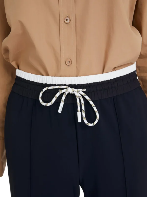 MARC CAIN Navy Tie Trousers