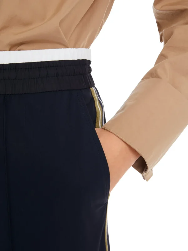 MARC CAIN Navy Tie Trousers
