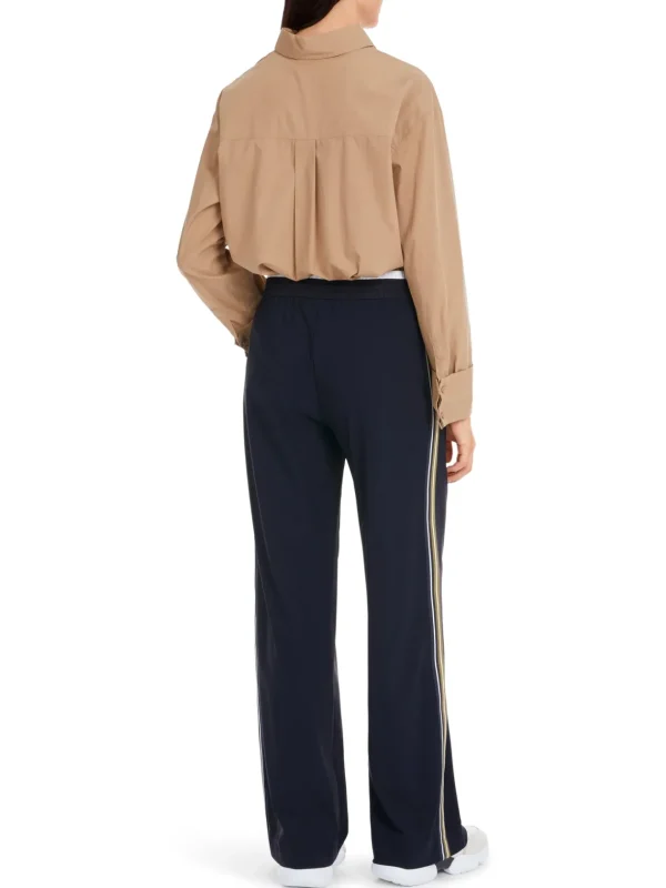 MARC CAIN Navy Tie Trousers