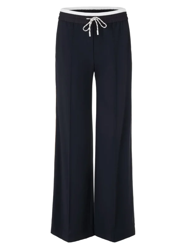 MARC CAIN Navy Tie Trousers