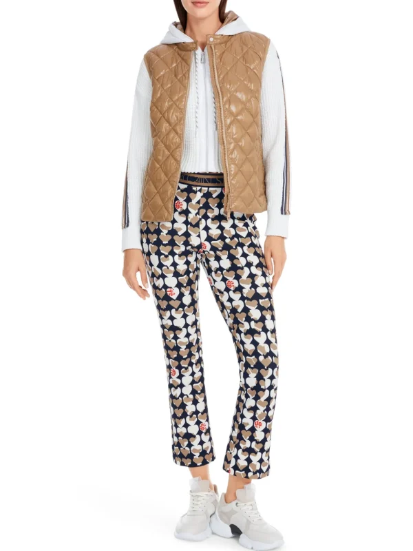 MARC CAIN Navy Trousers With Hearts