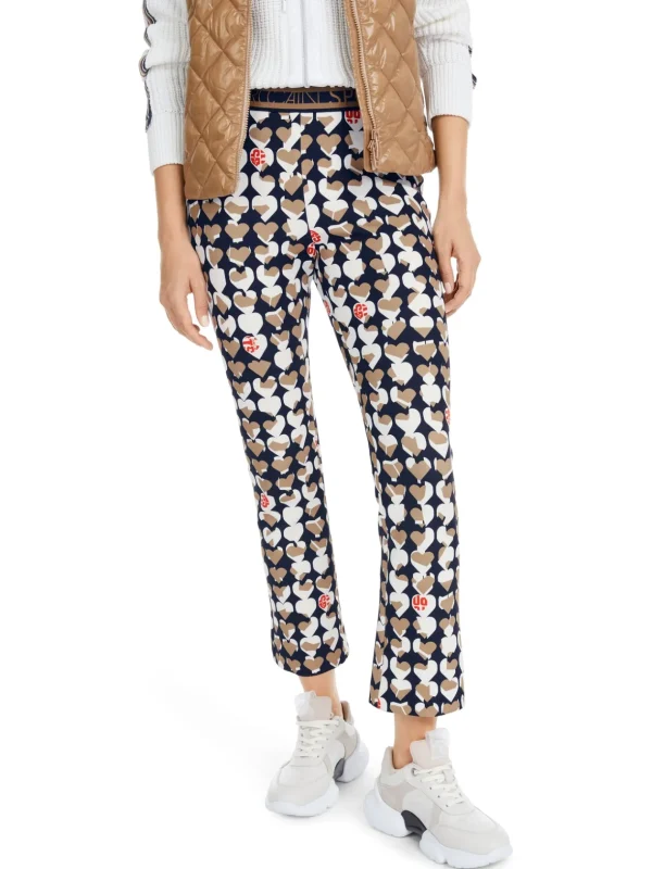 MARC CAIN Navy Trousers With Hearts