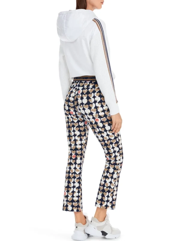 MARC CAIN Navy Trousers With Hearts