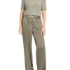 MARC CAIN Sage Green trousers with fine shimmer