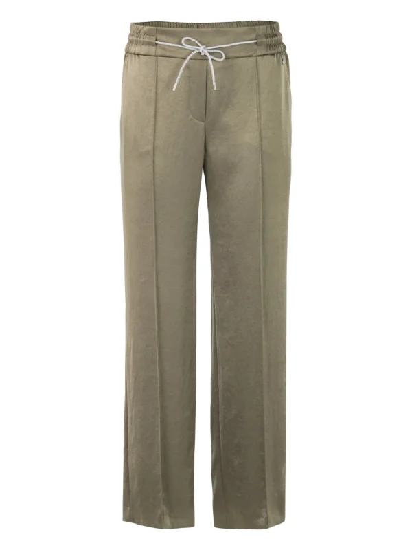 MARC CAIN Sage Green trousers with fine shimmer