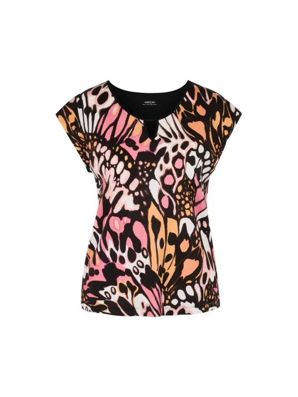 MARC CAIN t-Shirt With A Butterfly Pattern all over