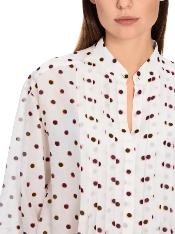 MARC CAIN White Blouse With Dots