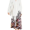 MARC CAIN White Dress With Floral Design