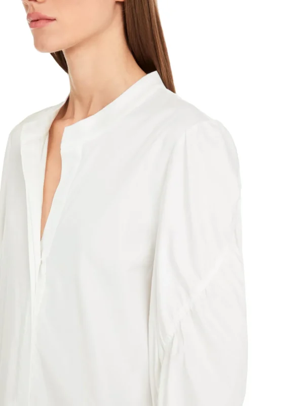 MARC CAIN White Dress With Floral Design