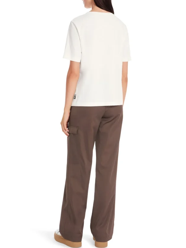 MARC CAIN White t-Shirt With Graphic