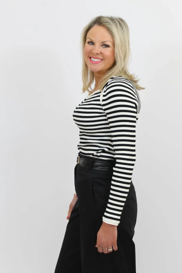 MARELLA Black & White Top