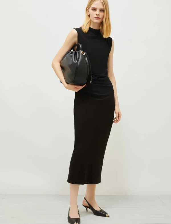 MARELLA Black Sleeveless Jersey Dress